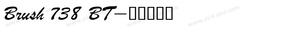 Brush 738 BT字体转换